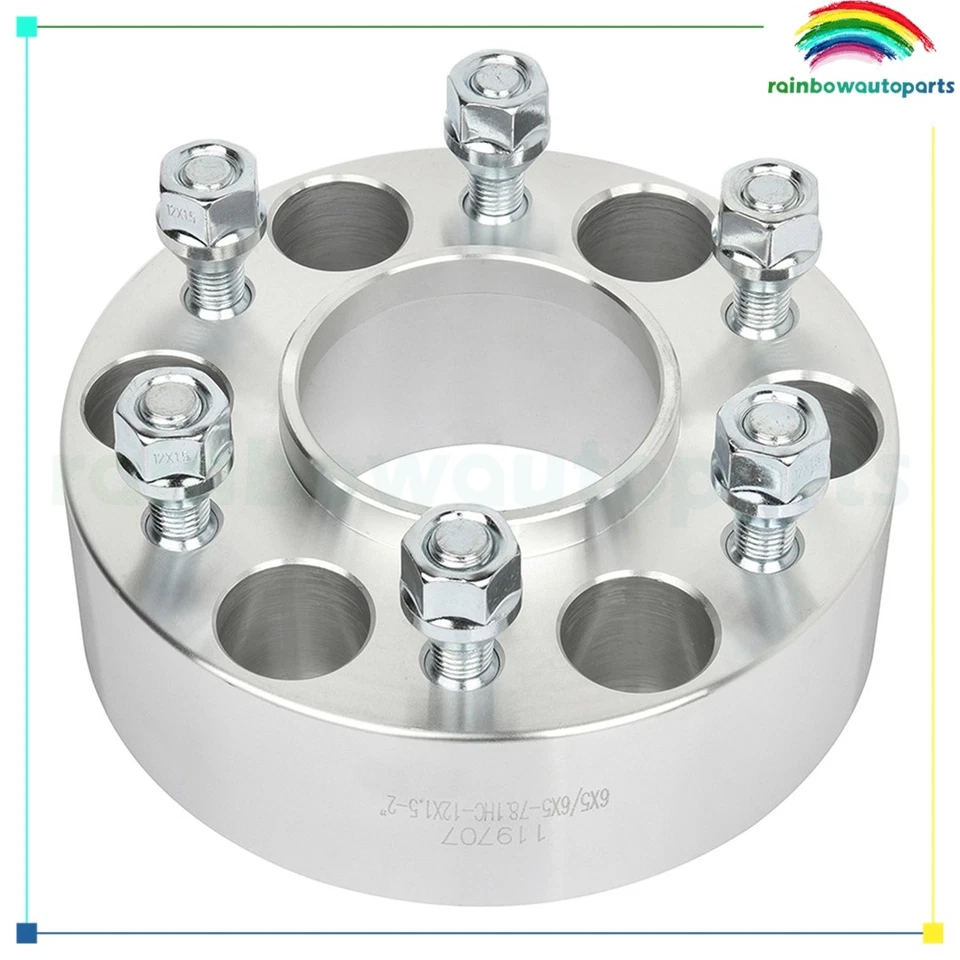 2 Pcs 2" 6x5 6x127 Hub Centric Wheel Spacers For Chevrolet Trailblazer 2002-2009 - Image 2 of 4