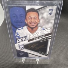 PANINI 2023 DONRUSS ELITE PEN PALS GOLD INK DEUCE VAUGHN ROOKIE AUTO COWBOYS NFL