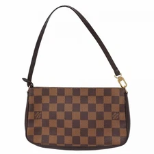 LOUIS VUITTON Navona N51983 Damier Ebene Pouch Bag Ebene
