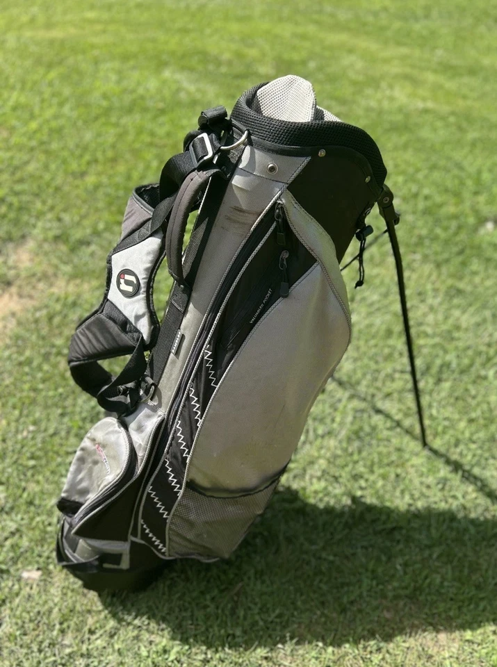 Coors Lite Golf Bag Stand And Double Carry PLUS~Dunlop Men’s 11 Champ Golf Shoes - Image 2 of 4