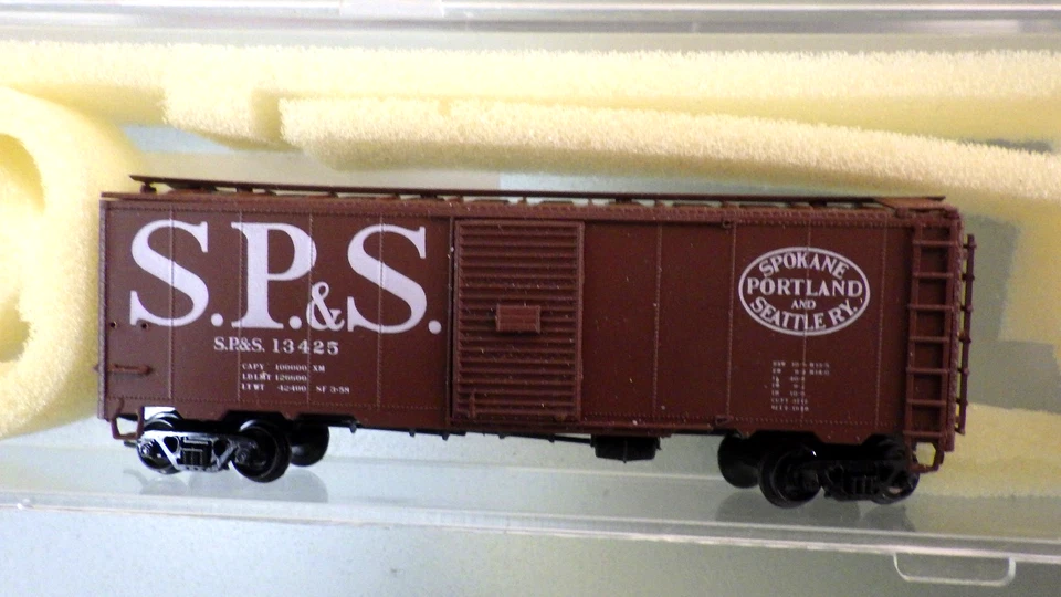 N-InterMountain Spokane Portland & Seattle SP&S 40' AAR 1937 Boxcar 13425 in Box - Image 3 of 4