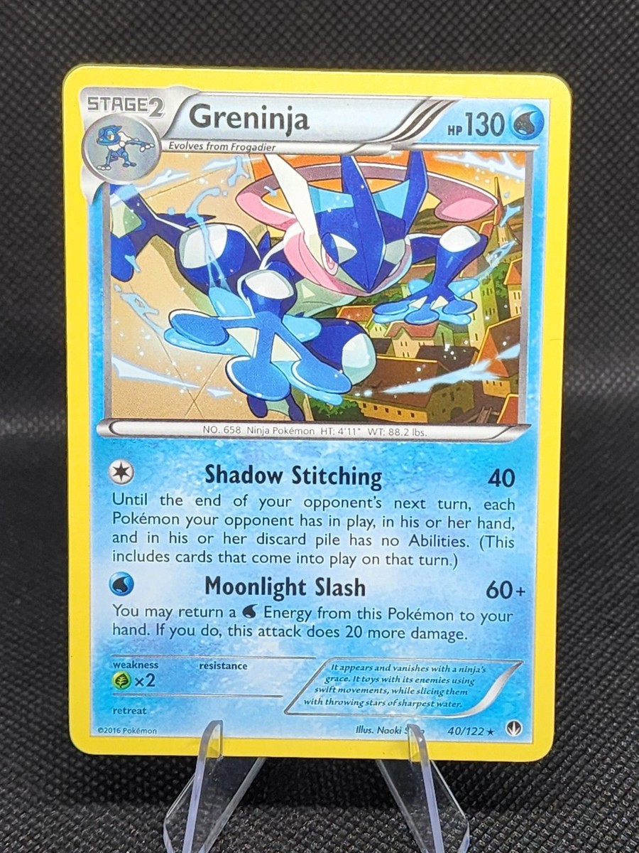 グレンダイザークラブカード Pokemon TCG Greninja Breakpoint Regular Rare Card 40/122 English
