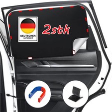 2 Stück Magnetisch Sonnenschutz Auto Seitenscheibe, Sonnenschutz Auto UV Schutz