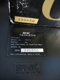 BOXED NEO GEO AES CONSOLE JAP+SAMURAI 1, 2, WORLD HEROES 2 JET