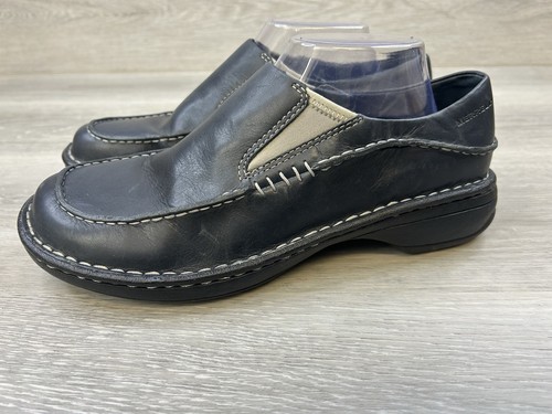 Merrell Tetra Moc Women's Black Leather Slip On Casual Loafers Shoes Size US 10 - Picture 3 of 10