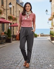 SIZE MEDIUM Denim  Co.  NEW Women  s Stretch Gray Pull On Pant