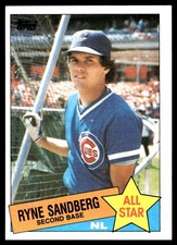 Ryne Sandberg 1985 Topps #713 Chicago Cubs MLB READ FREE SHIPPING AutographDen