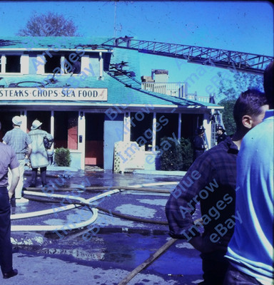 1966 126 Film Slide Stepping Stone Restaurant Fire MKRFP Mount Kisco NY #15023