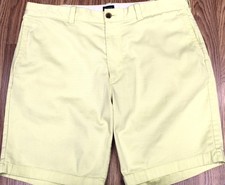 J.CREW REGULAR FIT SHORTS COTTON/SPANDEX PALE YELLOW Sz 36