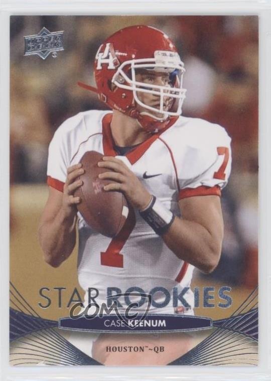 2012 Upper Deck Star Rookies Case Keenum #67 Rookie RC 2u3