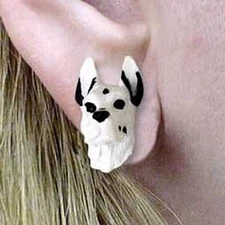Conversation Concepts Great Dane Harlequin Earrings Post