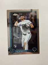 Connor Norby #199 Marlins - 2025 Topps Chrome -  Baseball Cards