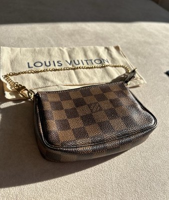 Louis Vuitton Mini Pochette Accessoires Damier Ebene   Top Zustand + Dustbag