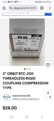 Orbit Coupling Compression RTC-200 2'' STEEL /Zinc