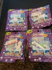 Lot Of 4 Crayola Scribble Scrubbie Pets New Sealed
