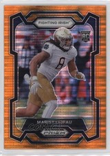 2024 Panini Prizm Draft Picks Orange Pulsar Prizm 27/49 Marist Liufau #178 3hd