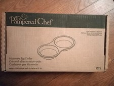 Pampered Chef Microwave Egg Cooker #1372 In Box