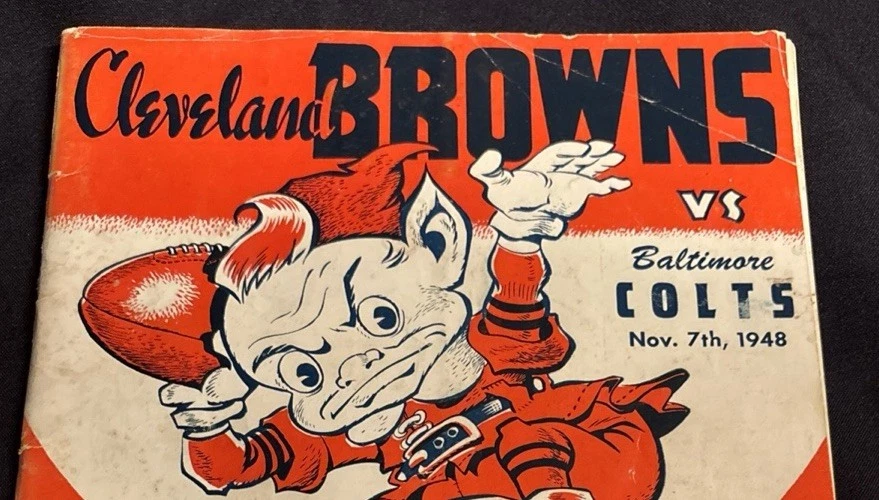 November 7, 1948 Baltimore Colts at Cleveland Browns AAFC Football Program - Image 2 of 4