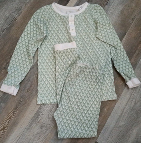 Lila and Hayes Unisex Boys Girls Pajama Pant Set Christmas Trees Size 9 Pima