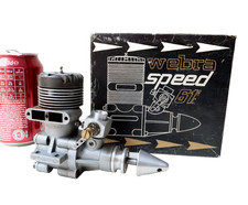 Gros Moteur Ancien RC Webra 10ccm 61 Blackhead Vintage Model Engine Germany