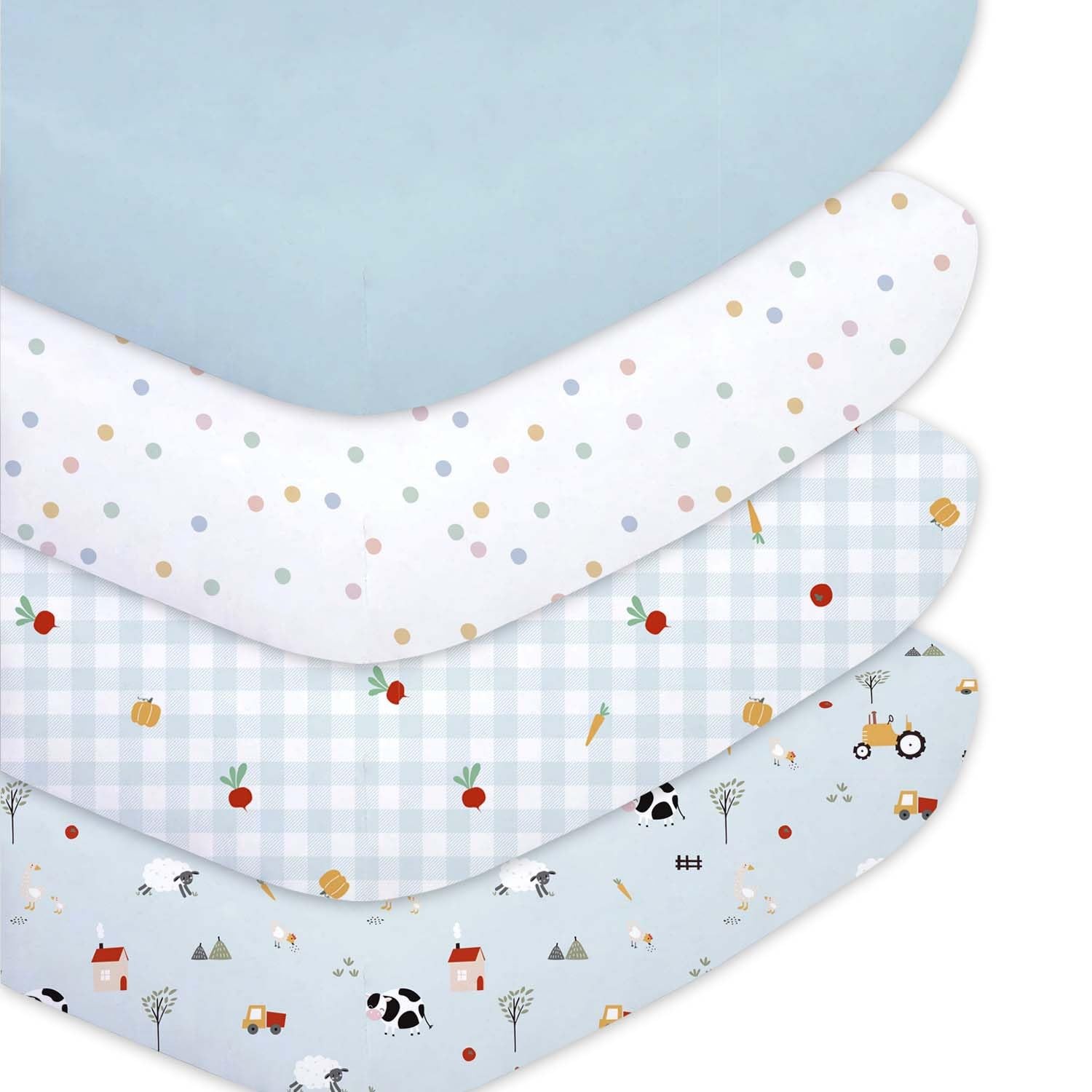 Drap-housse 60x120 microfibre pour matelas bébé facile à changer