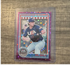 Panini 2025 USA Baseball Stars & Stripes Gabe Gaeckle Purple Prizm #73 77/99