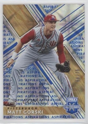 2019 Panini Elite Extra Edition Aspirations Blue 66/75 Matt Gorski #57 2a9
