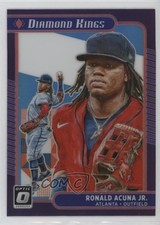 2021 Panini Donruss Optic Carolina Blue & White Prizm Ronald Acuna Jr #16 1g4r