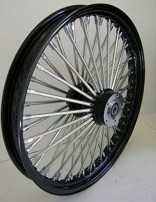 MAMMOTH FAT 52 SPOKE BLACK WHEEL HARLEY 21x2.15 SOFTAIL SPORTSTER