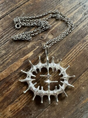 Studio Else & Paul sterling silver Pendant  Norway Norwegian vtg estate 448