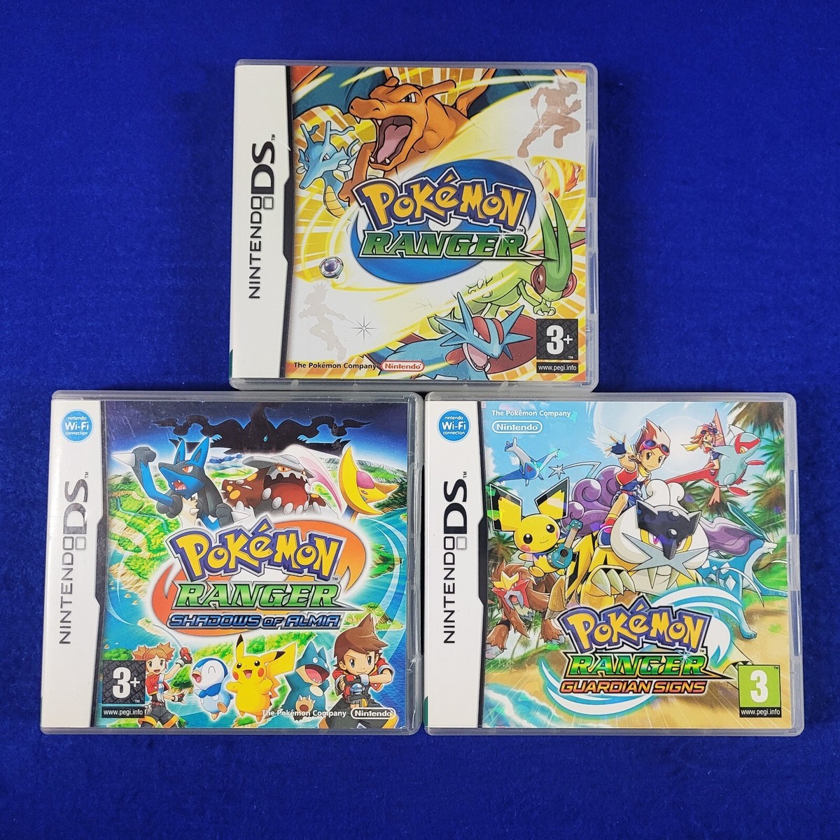 ds POKEMON RANGER Games Shadows Of Almia/Guardian Signs PAL Make