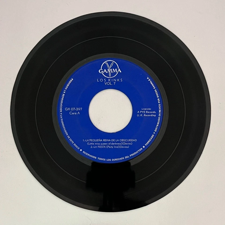 LOS KINKS - VOL. 7 - RARE MEXICAN 7" EP PS MUSTY SMELL, MOD - Image 3 of 4