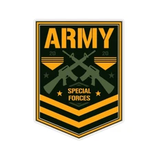 Army Special Forces Bumper Sticker Military Vinyl Soldier Decal 5"