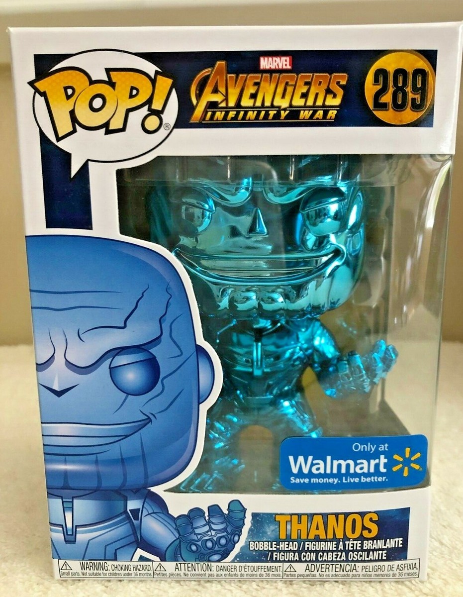 Funko Pop! Avengers Infinity War THANOS Chrome Walmart Exclusive