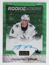 2020-21 O-Pee-Chee OPC Platinum Rookie Autograph Emerald Surge Alexander True 10