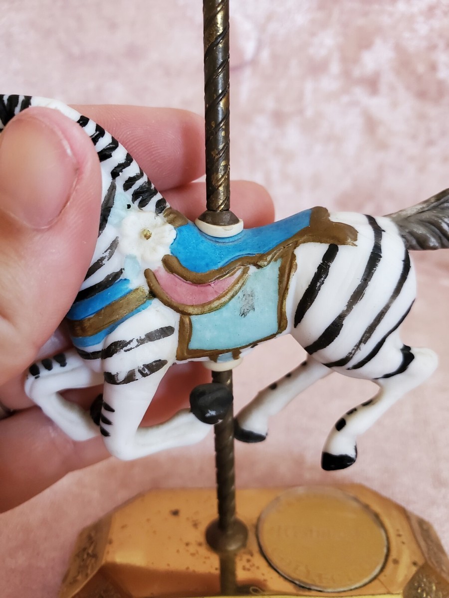 Westminster VINTAGE Mini Carousel Animals set of 4( horses, lion