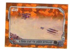 2024 Topps Chrome Sapphire Star Wars Episode 1 Orange /25 PR-4 Anakin Skywalker