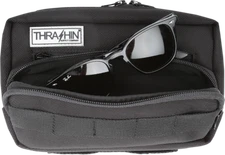 Thrashin Black Molle Webbing Motorcycle Front Handlebar Rear Sissybar Bag Plus