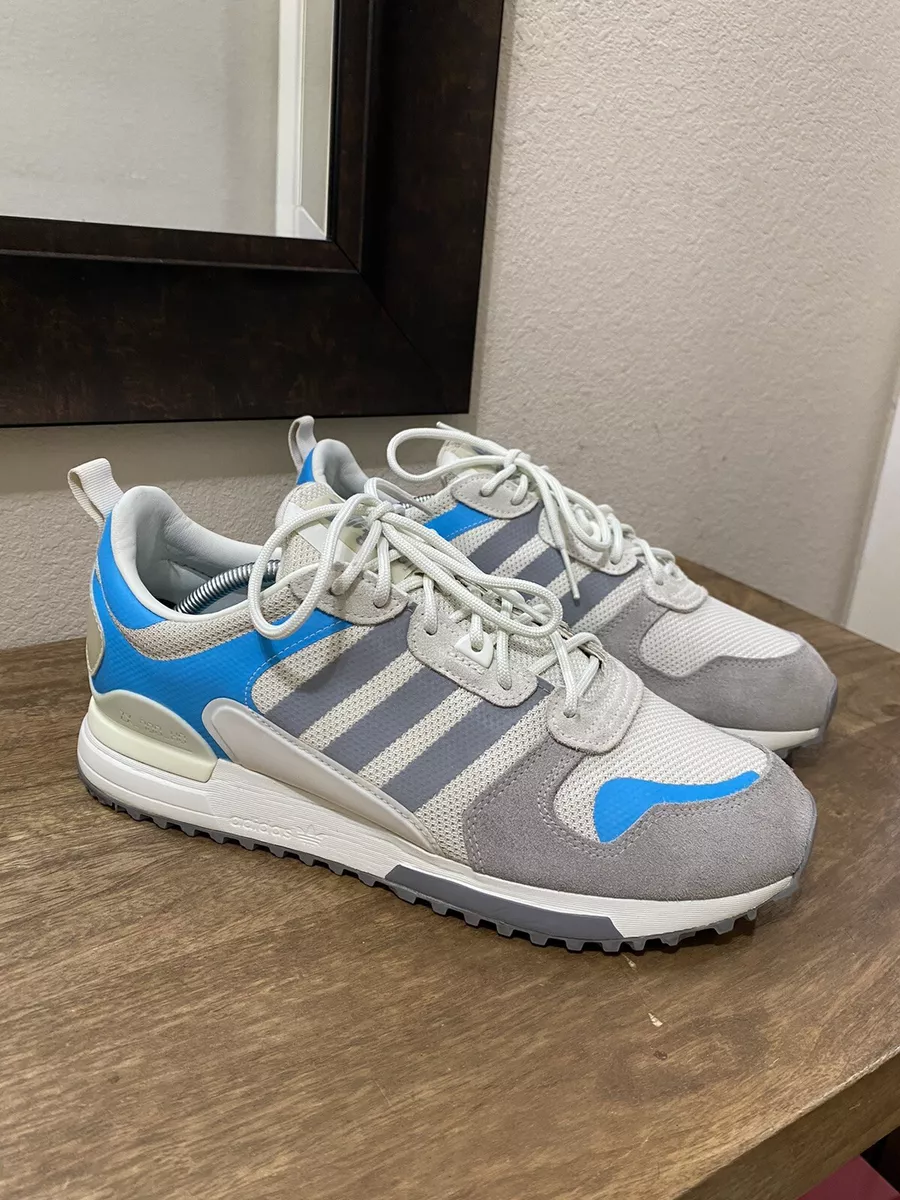 Adidas ZX 700 Art GX8941 Gray / White / Blue Men&#039;s Sneakers US 10.5 | eBay