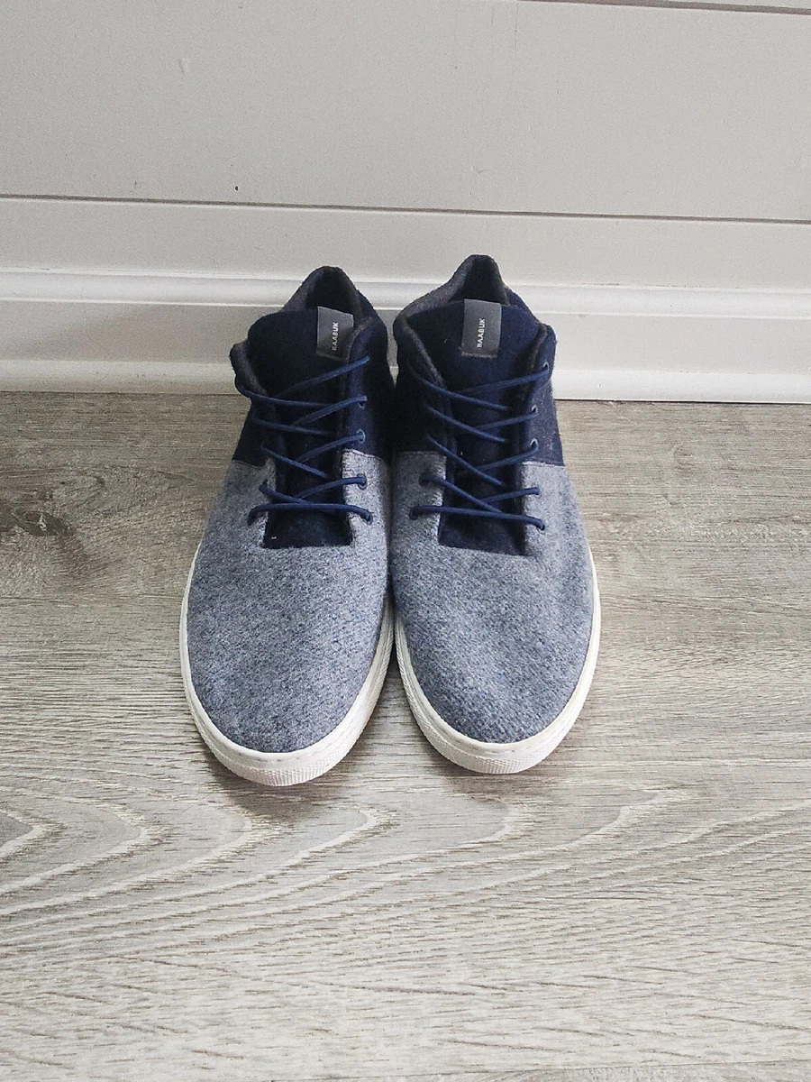 Baabuk Sky Wooler Wool Shoes Comfy High Top Sneakers Jeans Blue EU