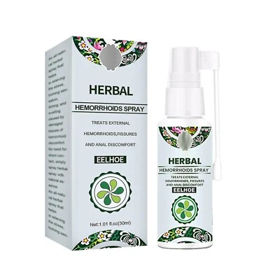 Natural Herbal Hemorrhoids Spray Removal Internal External Pain Treatment Relief