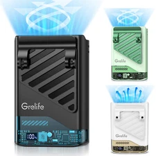 Portable Cooling Fan Personal Belt Fan 6000mAh Waist Clip Fan USB Rechargeable