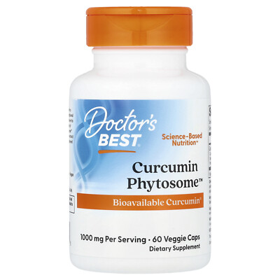 Doctor s Best Curcumin Phytosome with Meriva 500 mg 60 Veggie Caps Gluten-Free,