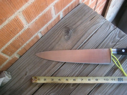 1970s Vintage 11" Blade ** SABATIER *** 2XL Carbon Chef Knife FRANCE - Picture 6 of 11