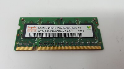 HP Pavilion DV6- 2114SA RAM Arbeitsspeicher 512MB DDR2 PC2-5300S Hynix HYMP564S64CP6-Y5