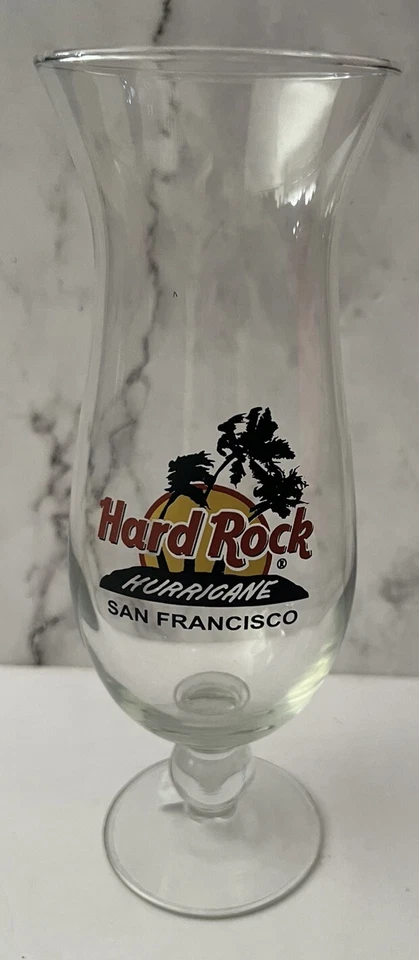 HARD ROCK Cafe SAN FRANCISCO Original Logo HURRICANE Glassware-RARE-Hurricane - image 2 of 4