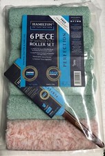 Hamilton Perfection Paint Roller Sleeves 9" x 1.75" & Free Angled Synth Brush