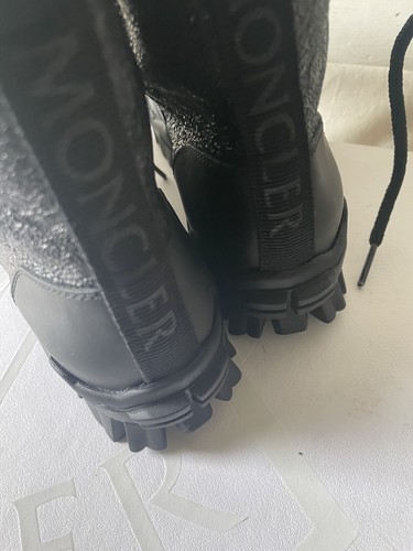 Moncler Womens Black Hiking Boots Size, 5 US - Picture 3 of 10