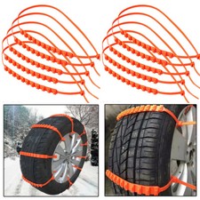 10pcs Universal Car Truck Snow Anti-skid Wheel Tire Chains Tyre Width 175-295