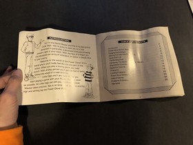 nintendo nes power glove Manual Insert OnlyInsert Only